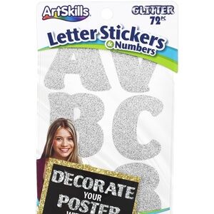ArtSkills Letter Stickers and Numbers 72 Pc